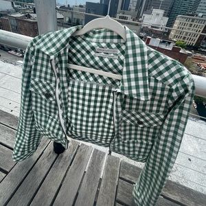 urban outfitters gingham jacket